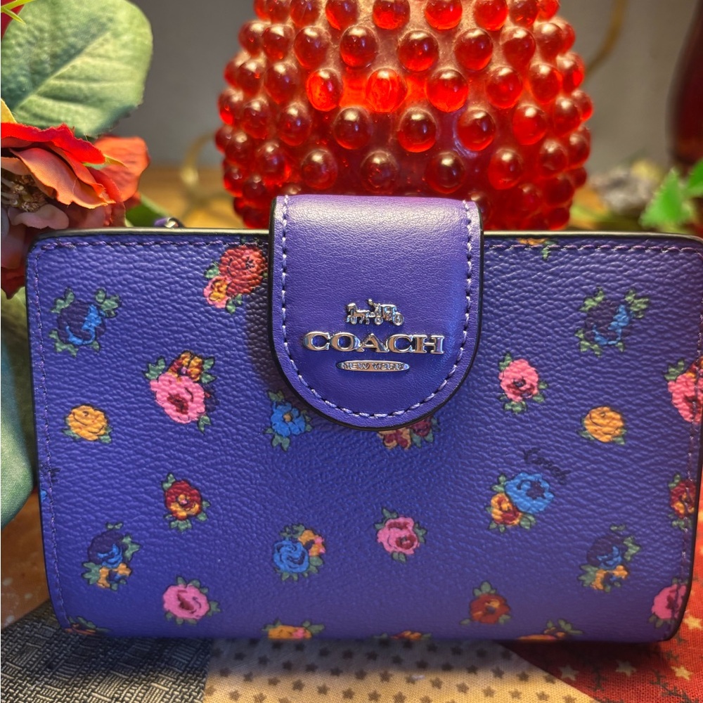 Coach Floral Snap Wallet